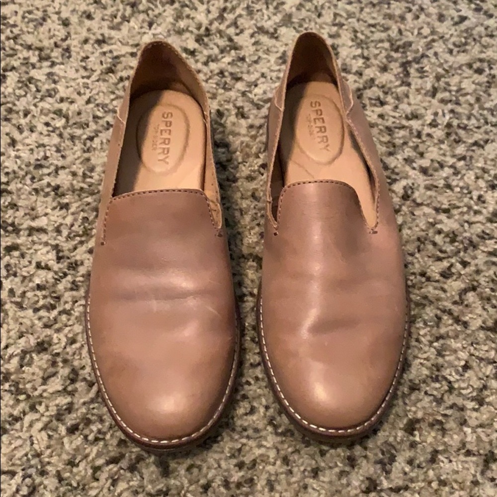 NWB Sperry Women’s Loafers (Seaport Levy Tan) Sz 6